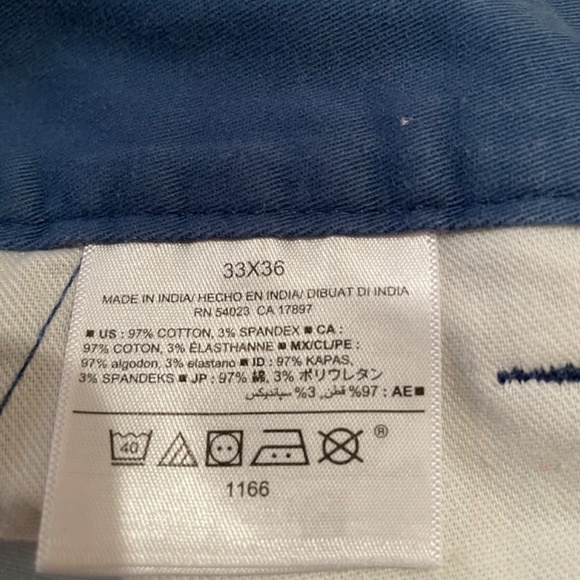 Mens Old Navy Skinny Knaki Bering Sea Blue Size 33x36 - Picture 5 of 8